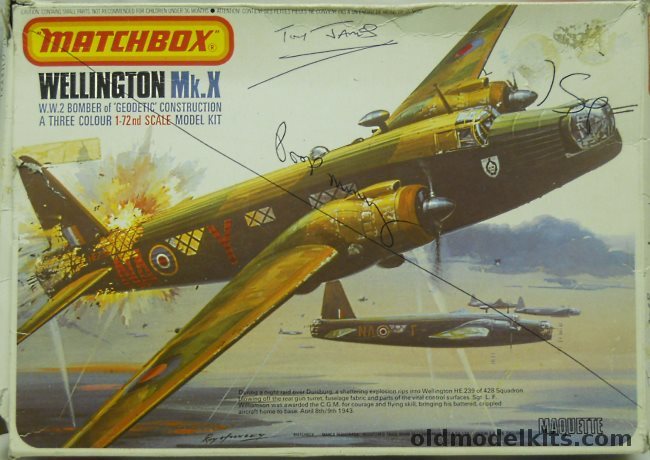 Matchbox 1/72 Wellington Mk.X / Mk.XIV Coastal Command / Canadian or British, PK402 plastic model kit